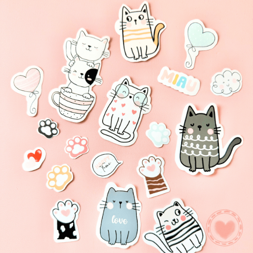 Stickers Cats Cute - Imagen 4