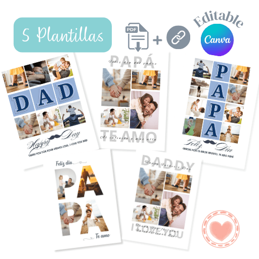 Plantilla Día Del Padre Editable