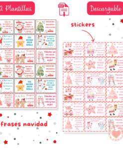 Stickers & Etiquetas Frases de Navidad